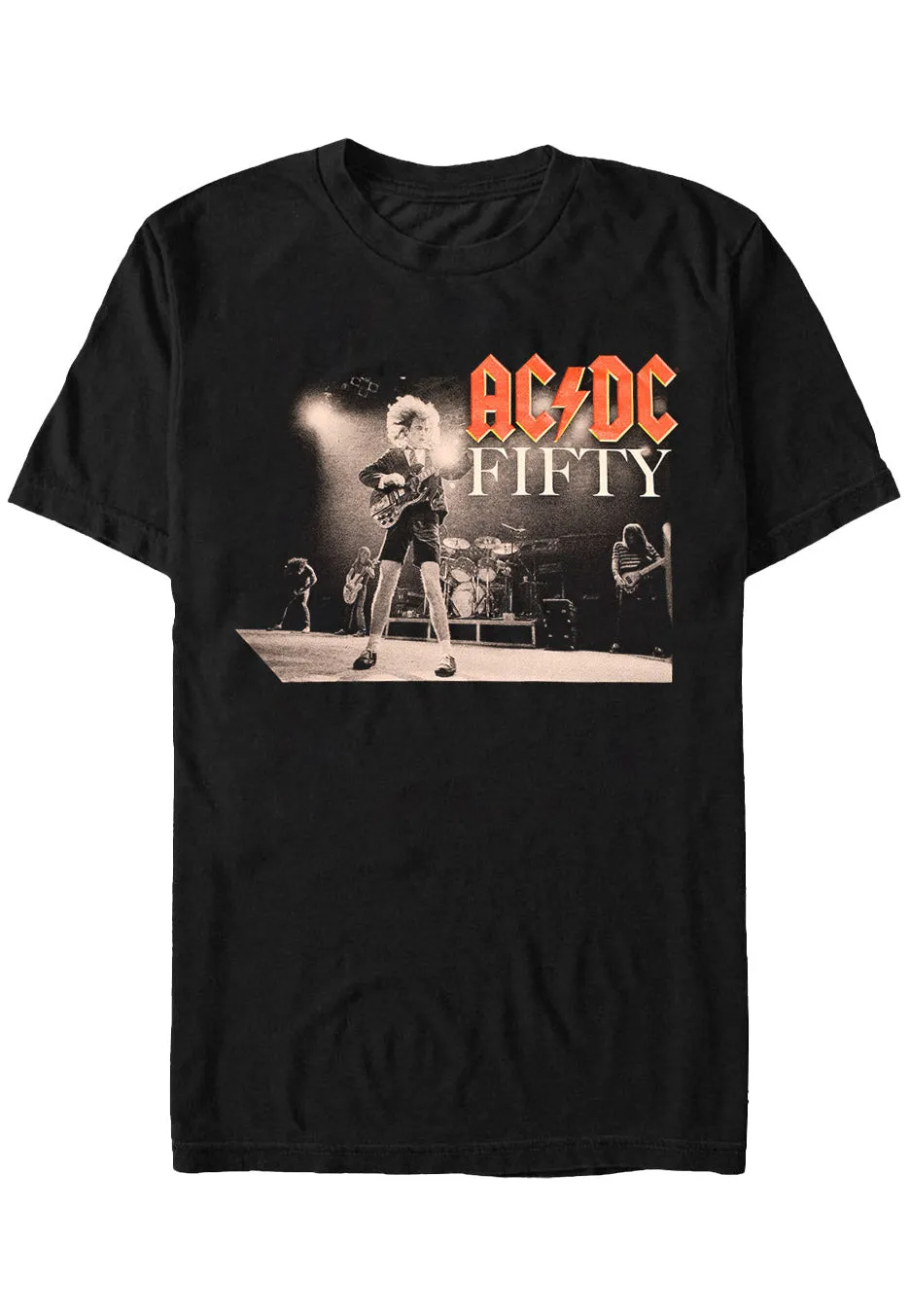 ac-dc-fifty-t-shirt-noir-homme-manches-courtes image 1