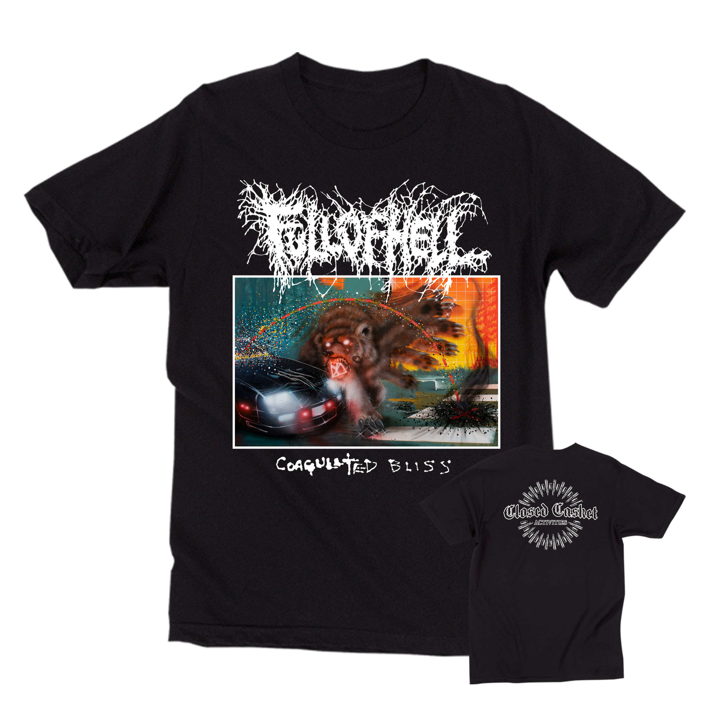 closed-casket-full-of-hell-upward-to-bliss-t-shirt image 2