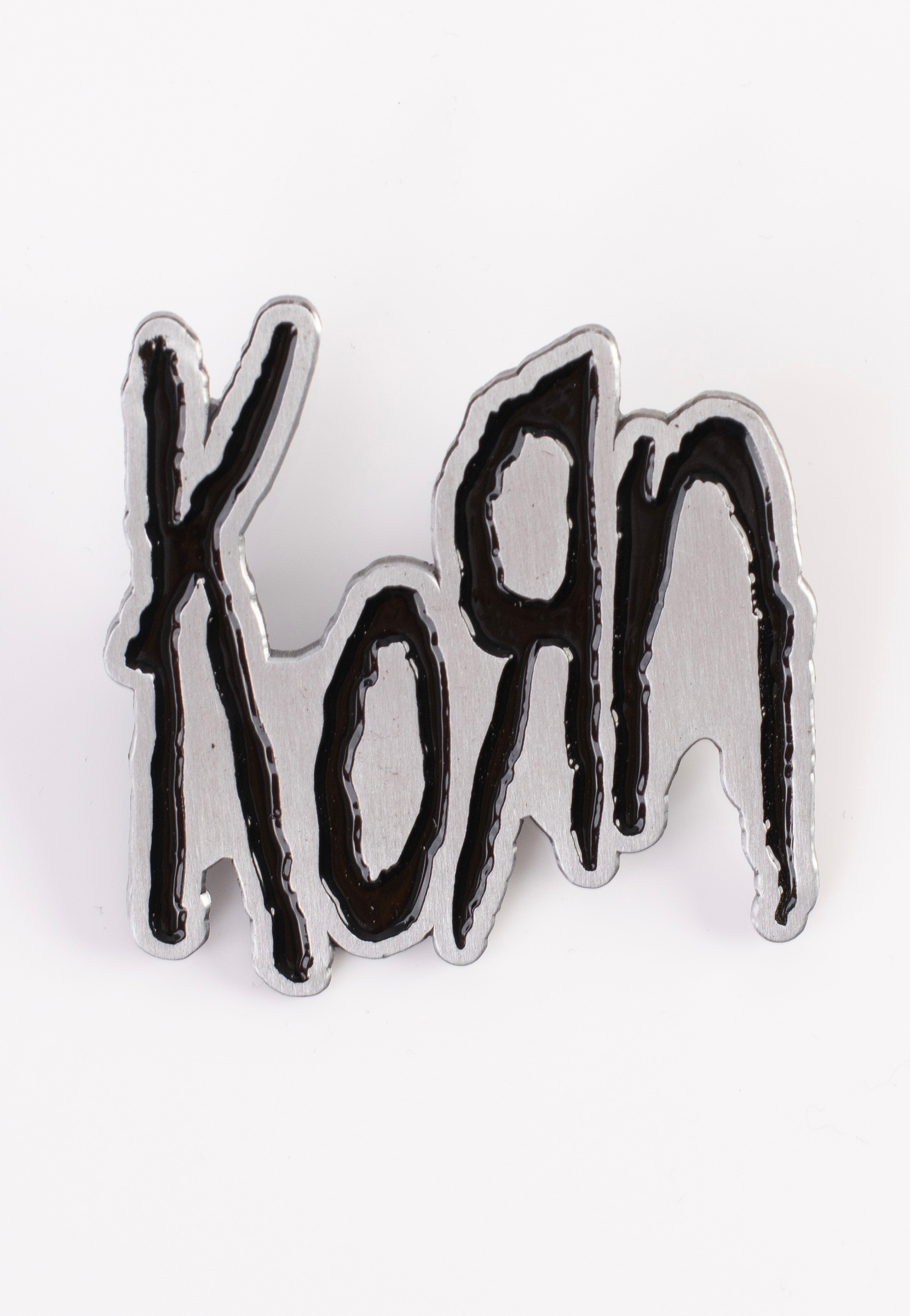 korn-logo-pin-noir-accessoire-nu-metal-taille-unique image 1