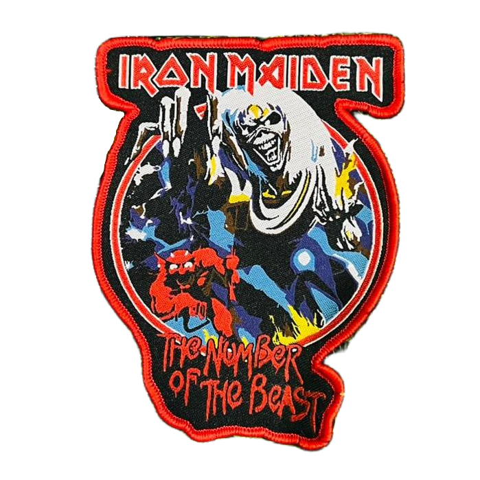 783punx-small-patch-iron-maiden-number-beast-patch-tiss-rouge image 3