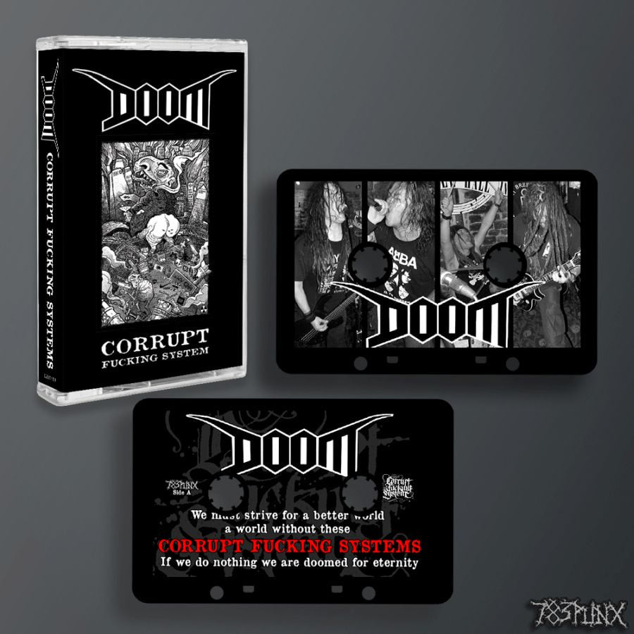 doom-corrupt-fucking-system-cassette-k7-poster image 2