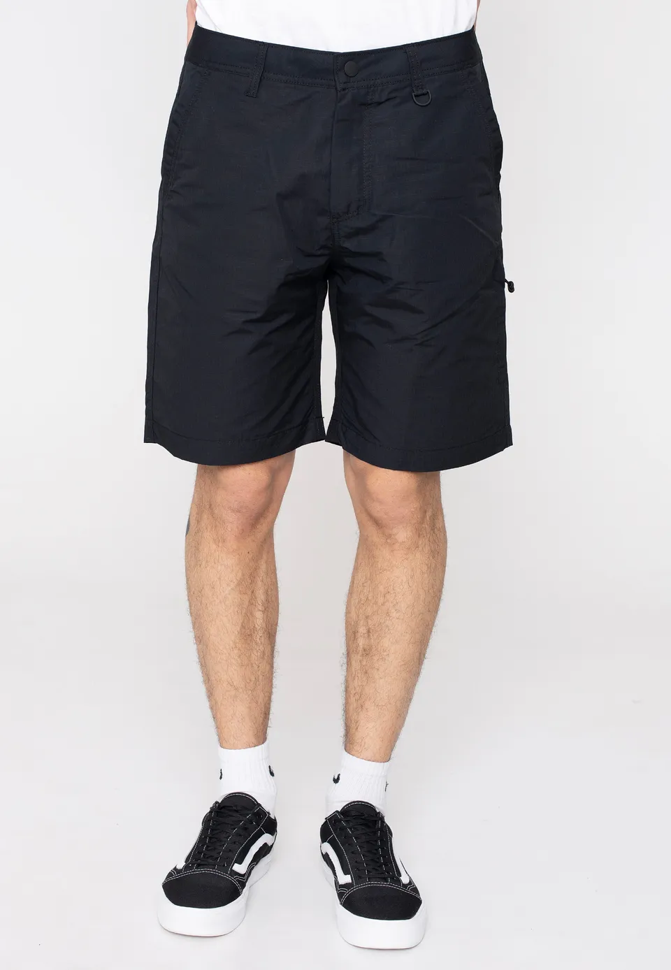 vintage-industries-angus-black-short-homme-noir-coton image 1