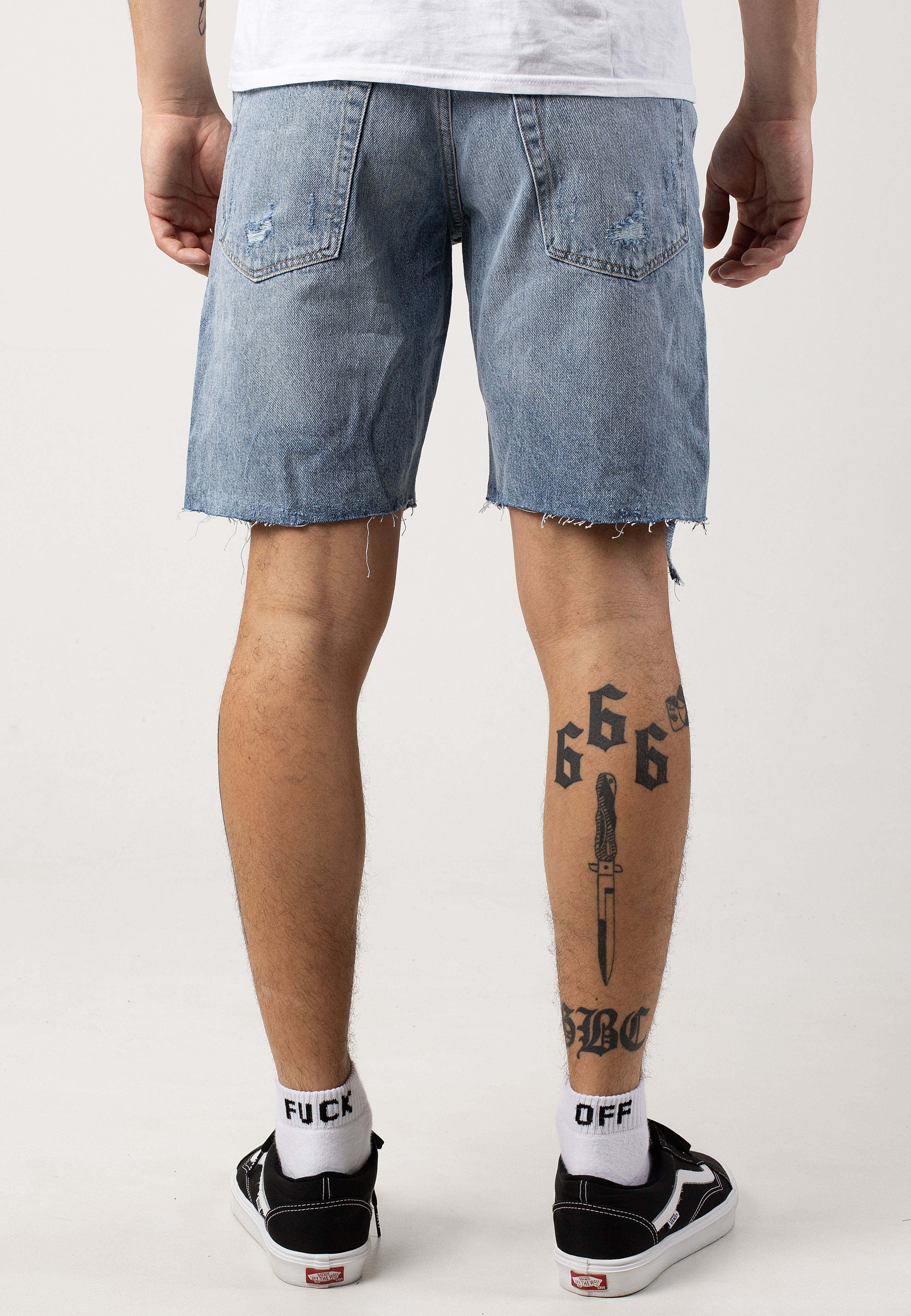 only-sons-edge-destroy-short-jean-bleu-clair-homme image 6