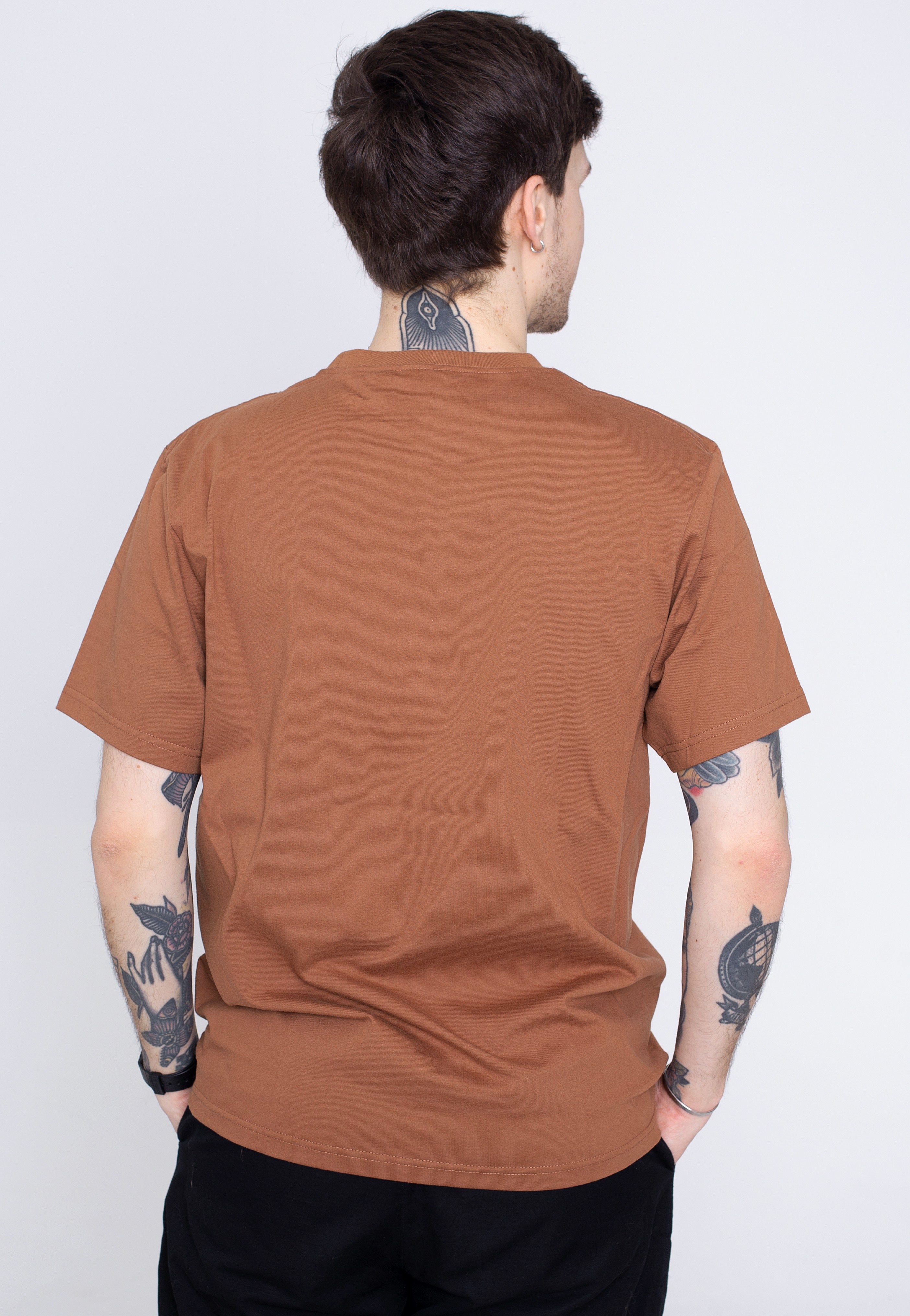 vintage-industries-devin-rust-t-shirt-marron-homme image 2
