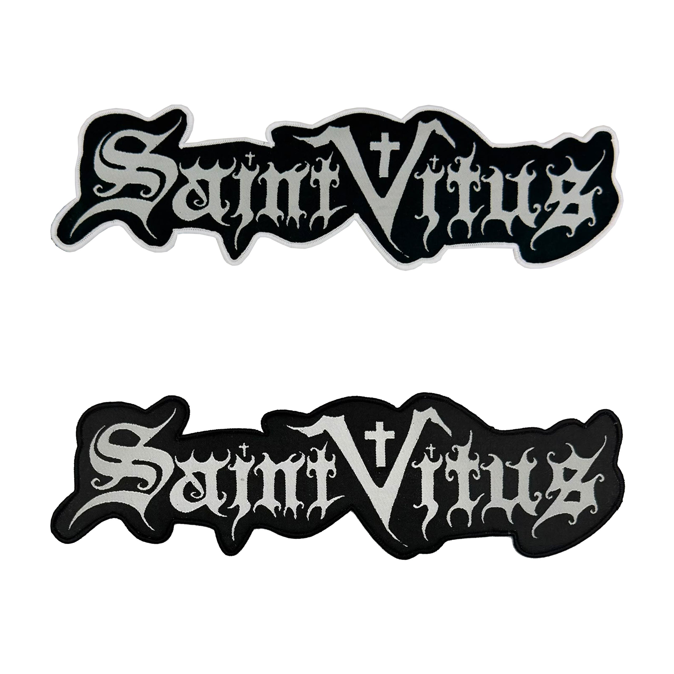 saint-vitus-logo-cusson-tiss-oversized-bordure-noire-30-cm image 1