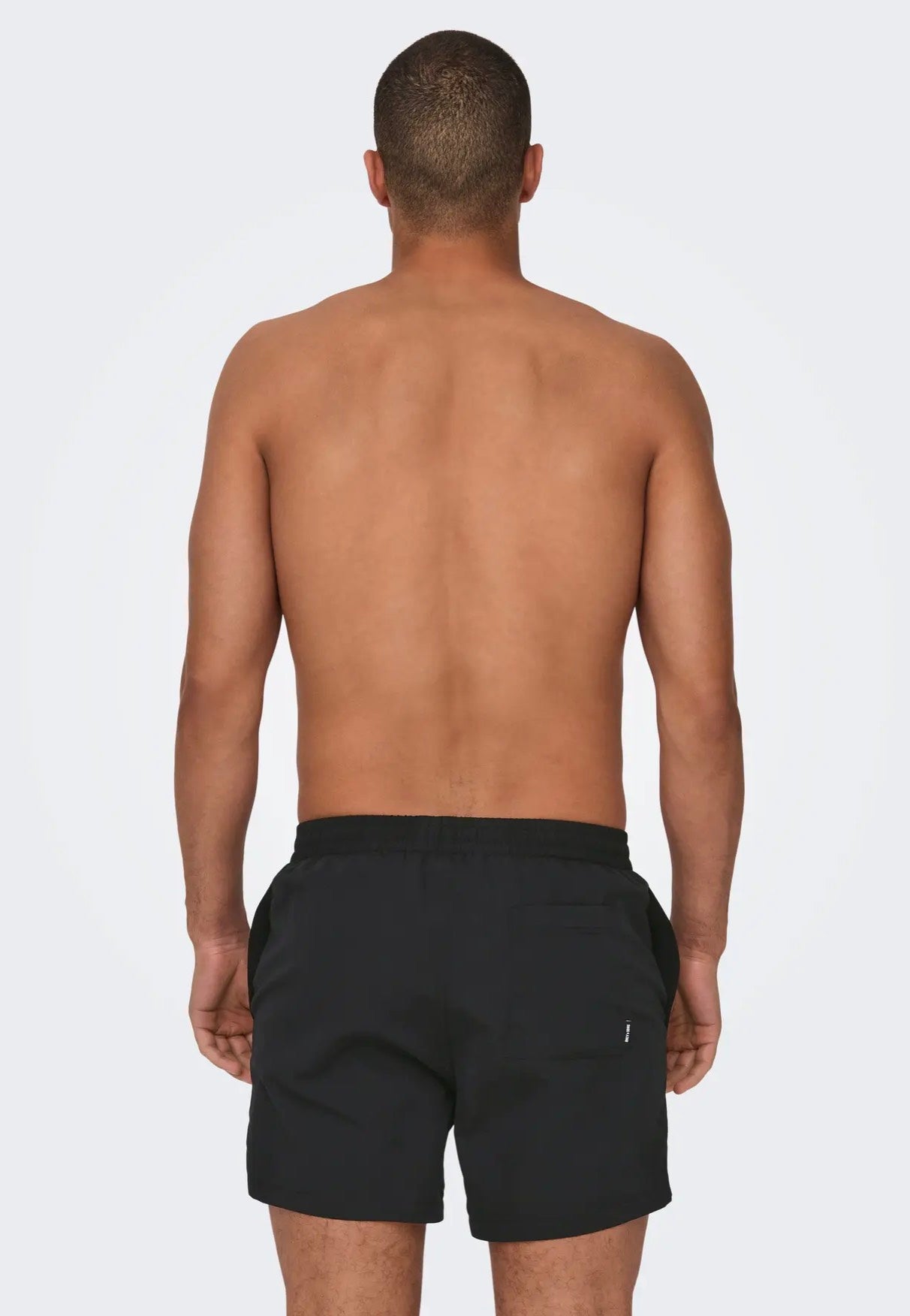 only-sons-ted-life-black-short-de-bain-noir-homme image 2