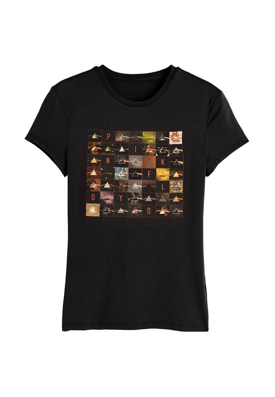 pink-floyd-dark-side-of-the-moon-t-shirt-femme-noir image 1