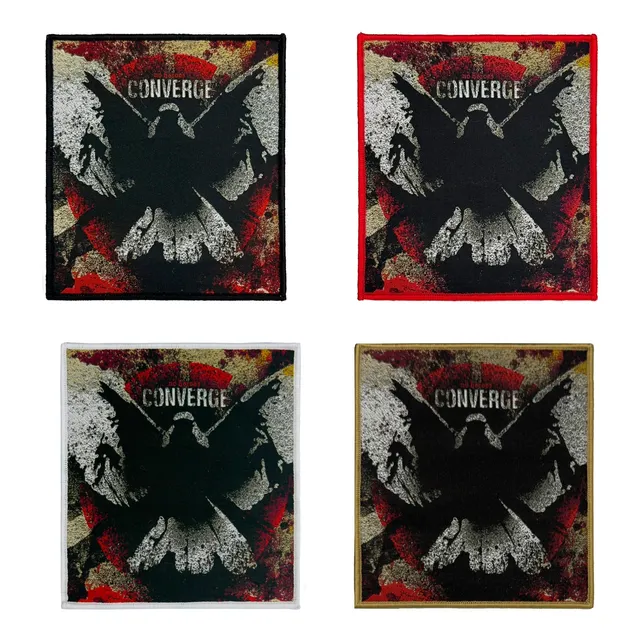 783punx-converge-no-heroes-petit-patch-tiss-bordure-rouge image 1