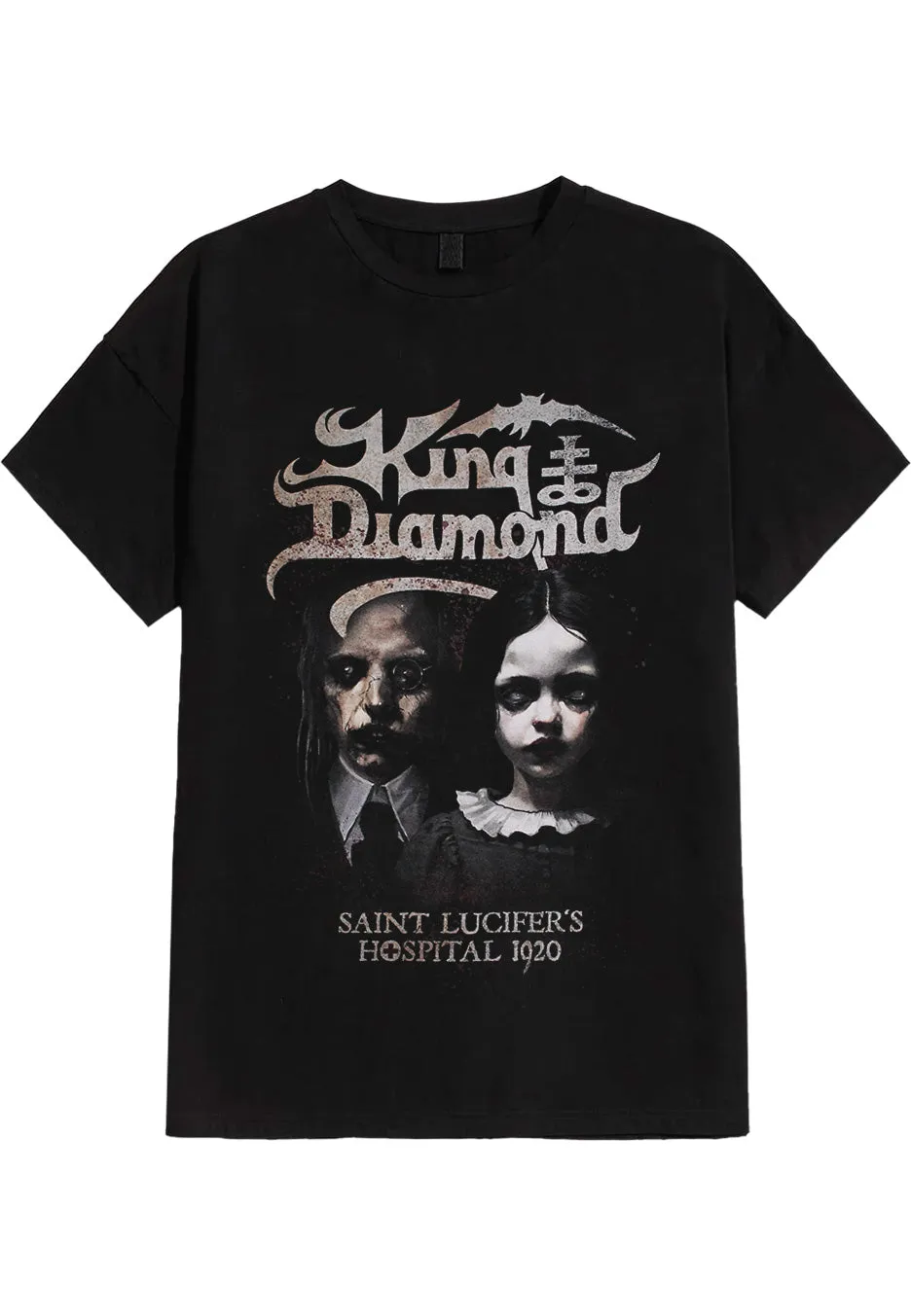 king-diamond-saint-lucifer-s-hospital-t-shirt-metal-noir-m image 1