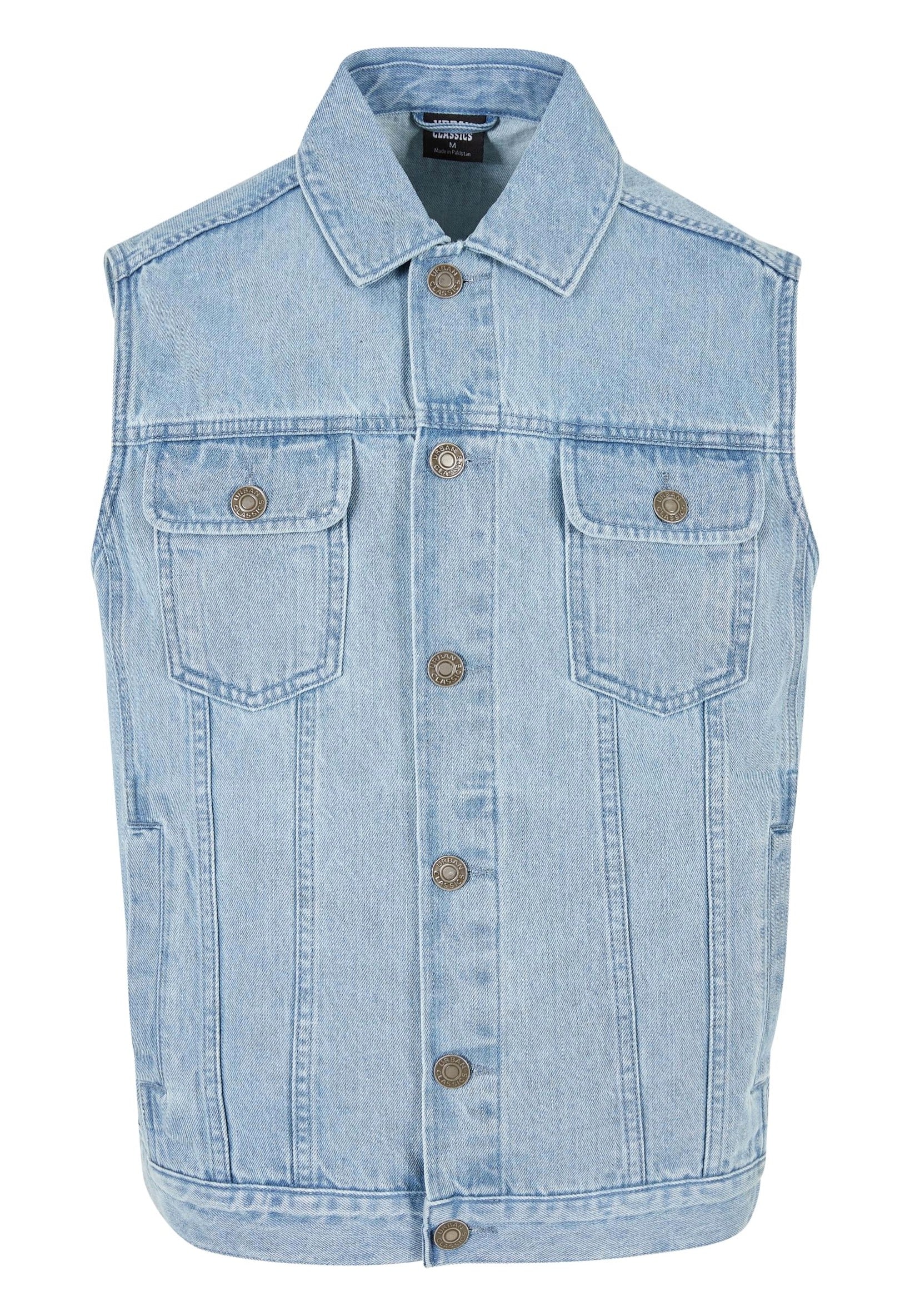 urban-classics-denim-lighter-washed-gilet-jean-bleu image 6