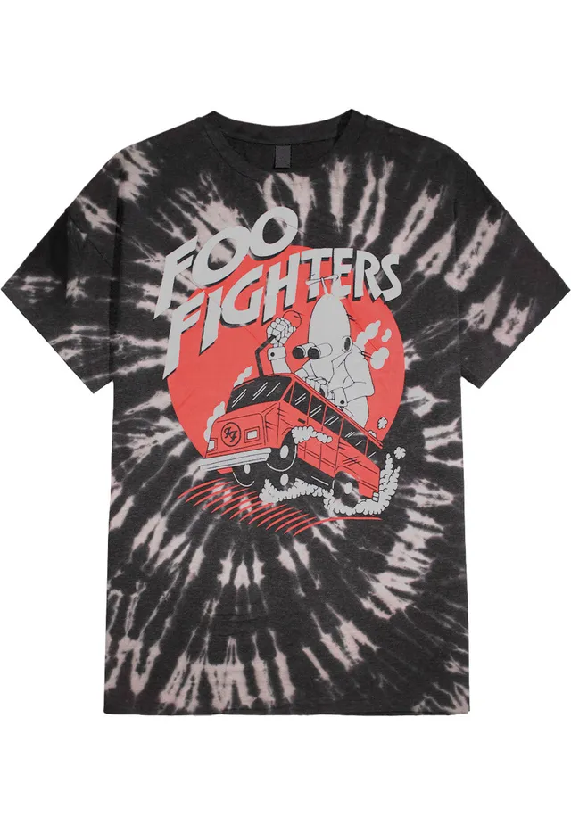 foo-fighters-speeding-bus-t-shirt-gris-homme-rock image 1