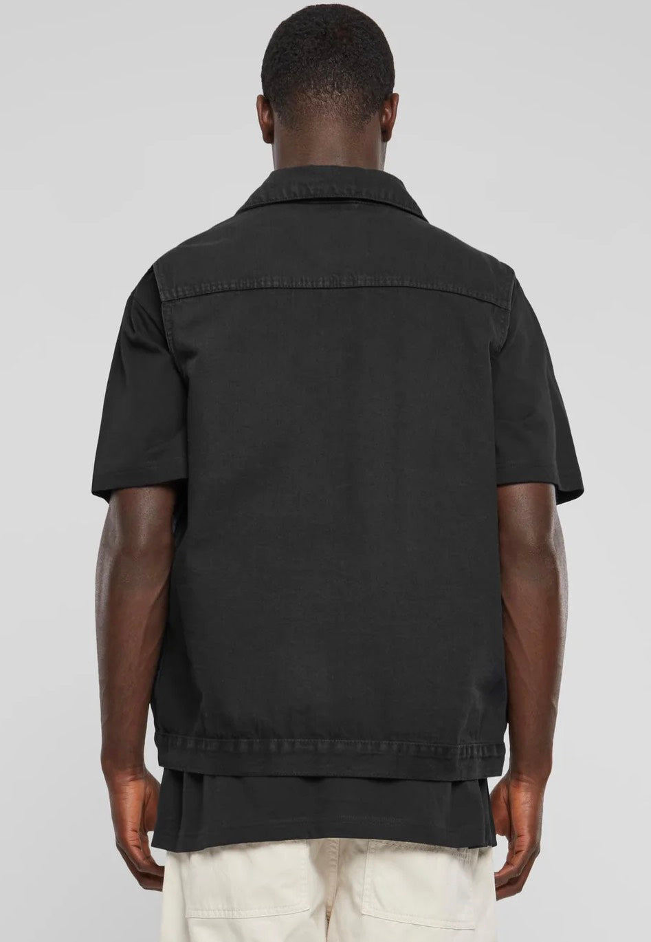 urban-classics-denim-black-dark-gilet-jean-noir-taille-l image 5