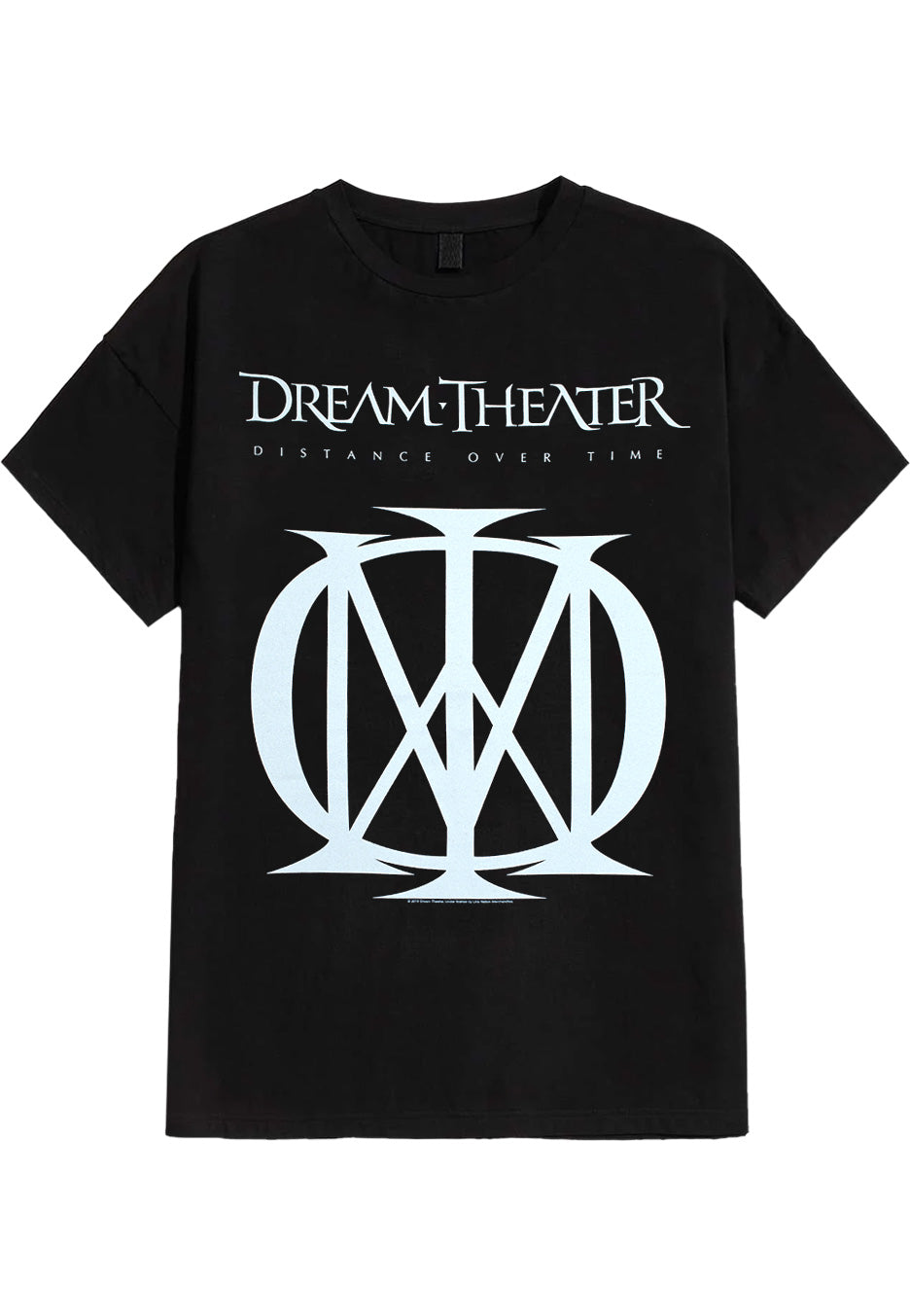 dream-theater-distance-over-time-t-shirt-noir-logo-prog-metal image 1