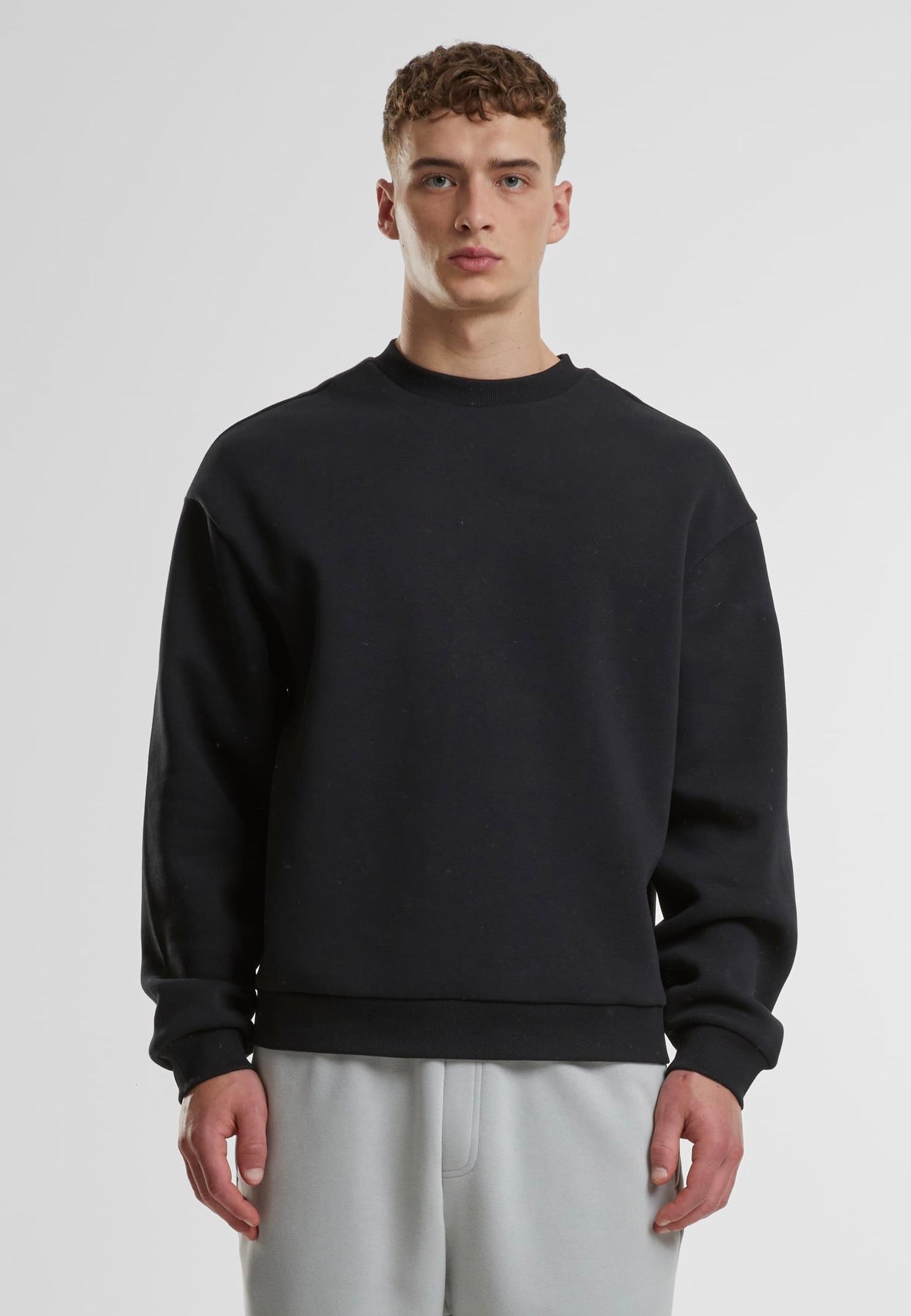 urban-classics-fluffy-black-sweater-noir-m-streetwear image 3