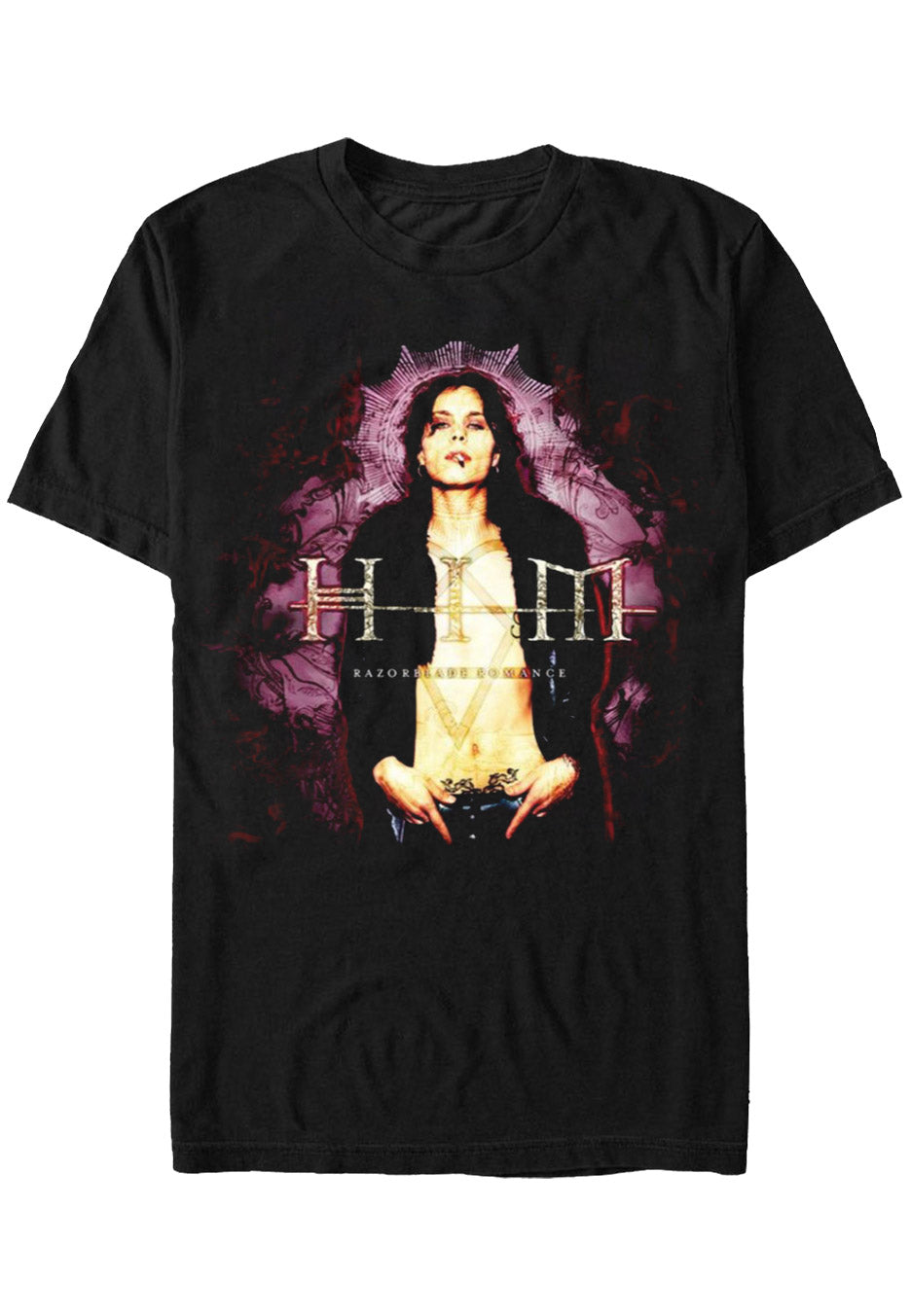 him-razorblade-romance-t-shirt-homme-noir image 1