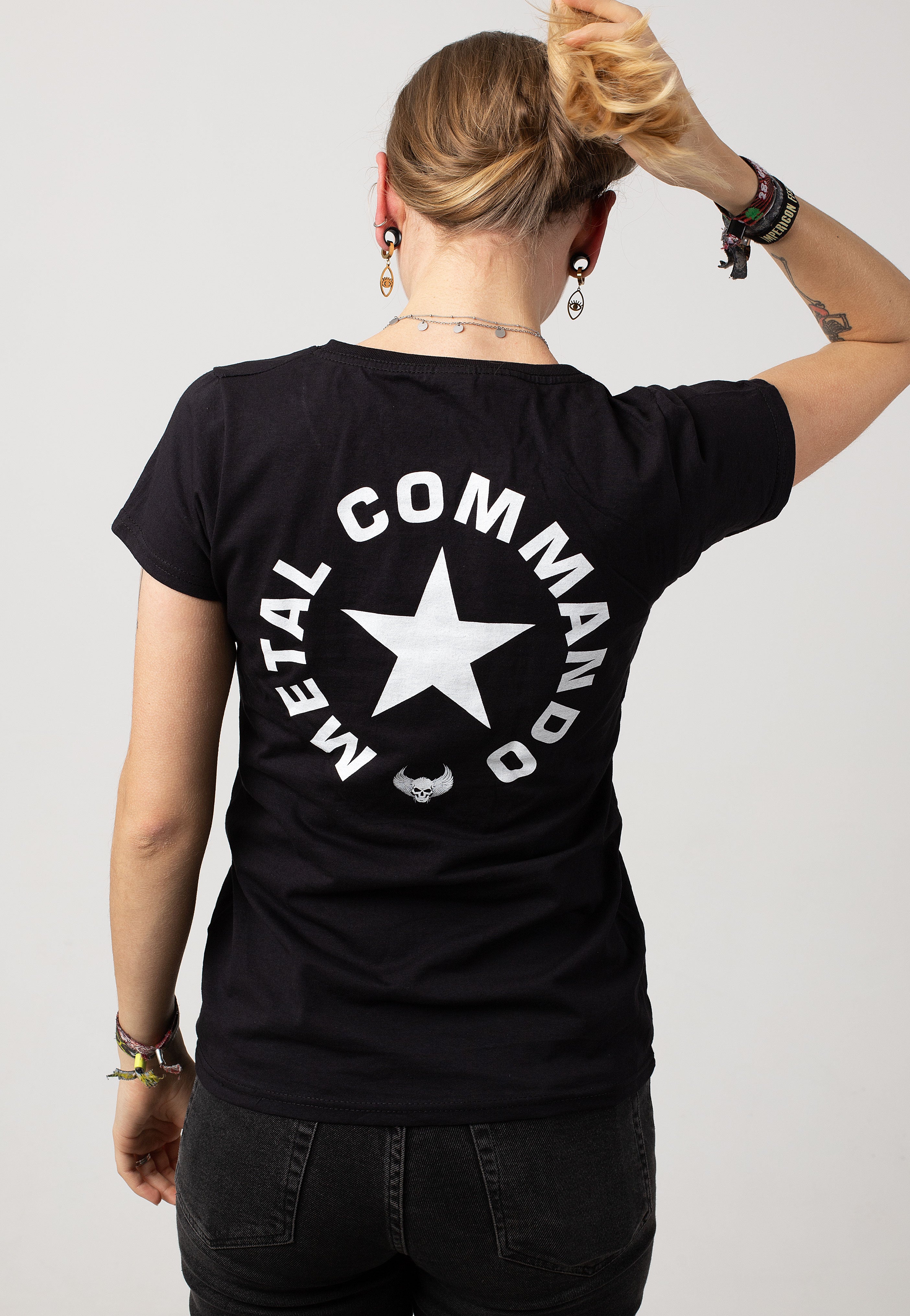 primal-fear-metal-commando-t-shirt-femme-noir image 2