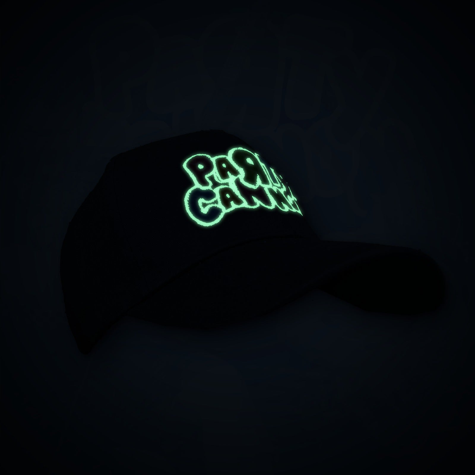 party-cannon-glow-in-the-dark-casquette-baseball-brod-e image 2