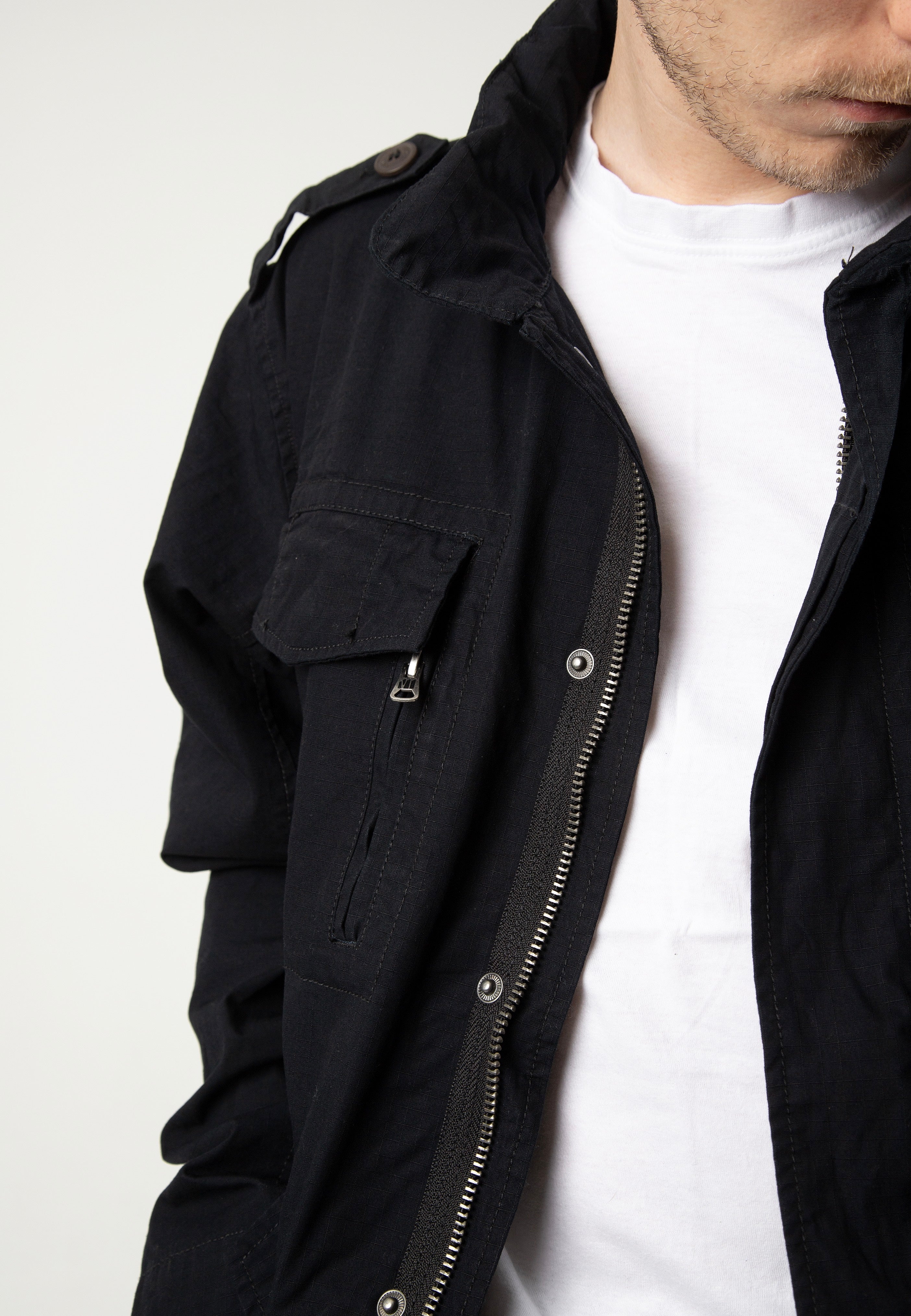 vintage-industries-cranford-black-veste-homme-noire image 4