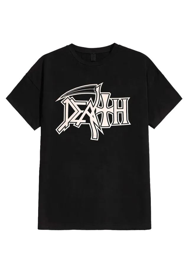 death-logo-t-shirt-noir-death-metal-homme image 1