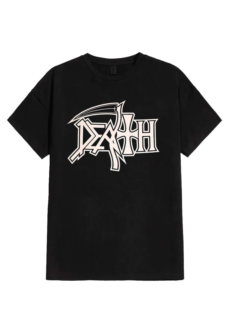 death-logo-t-shirt-noir-death-metal-homme image 1