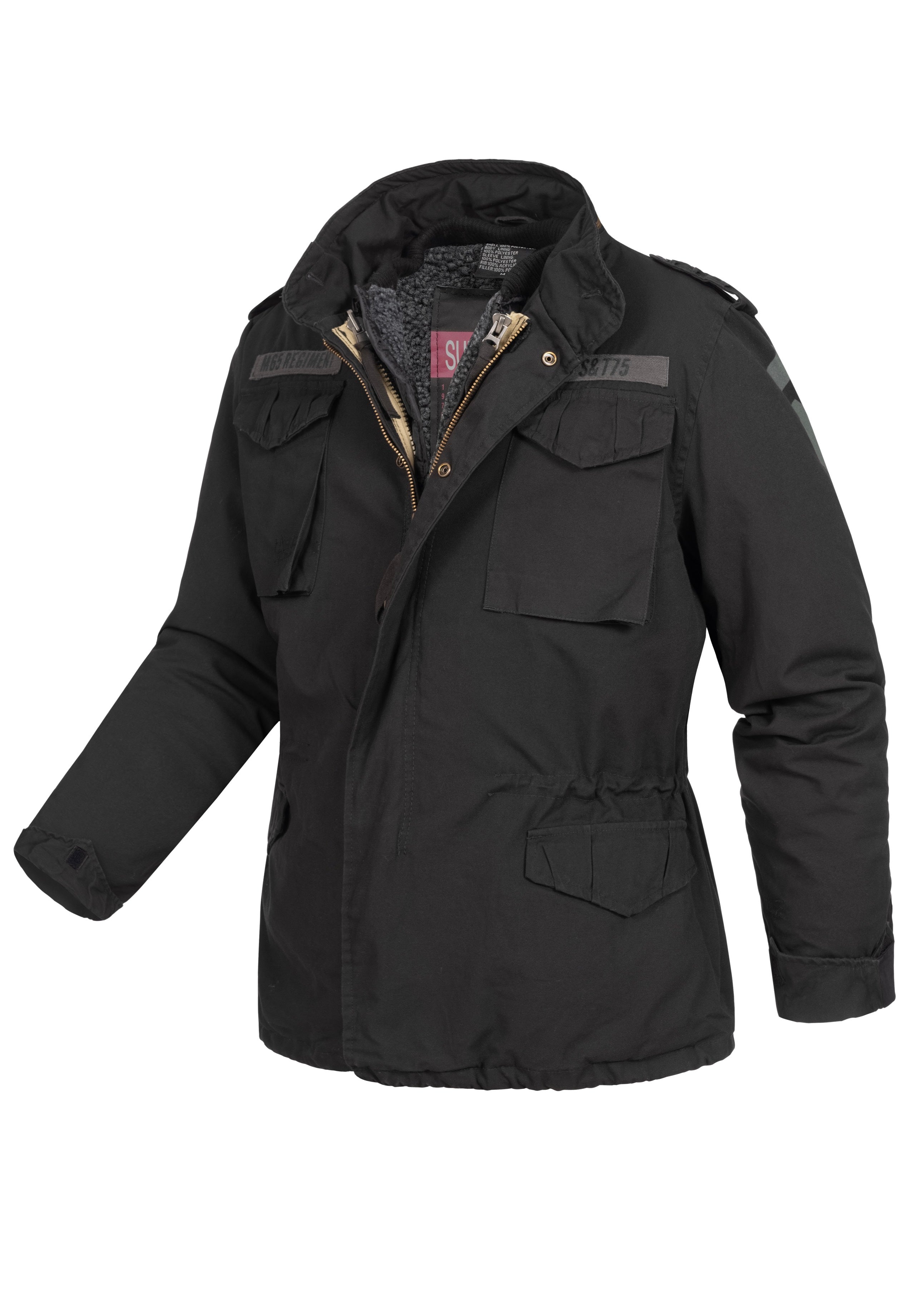 surplus-regiment-m-65-black-veste-homme-noire image 7