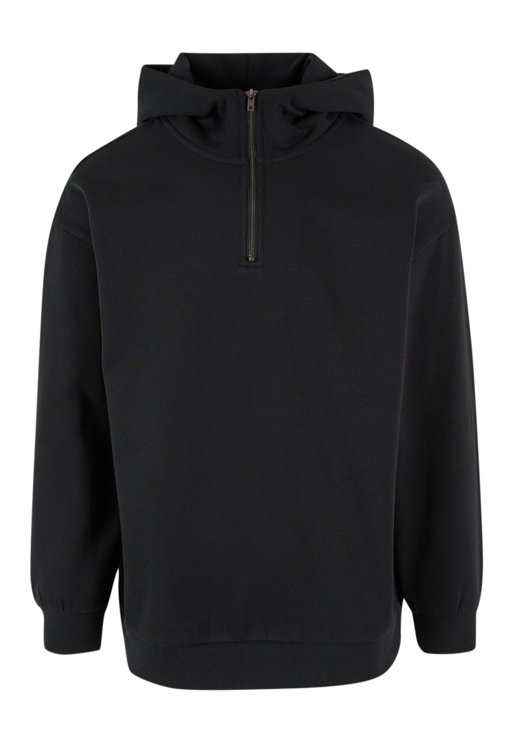 urban-classics-zipped-high-neck-hoodie-noir-homme image 6