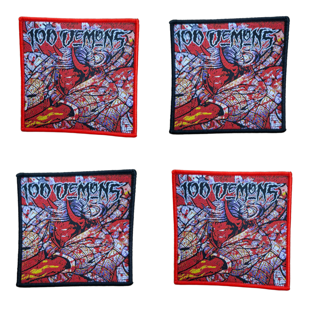 100-demons-selftitled-petit-patch-tiss-bordure-rouge image 1