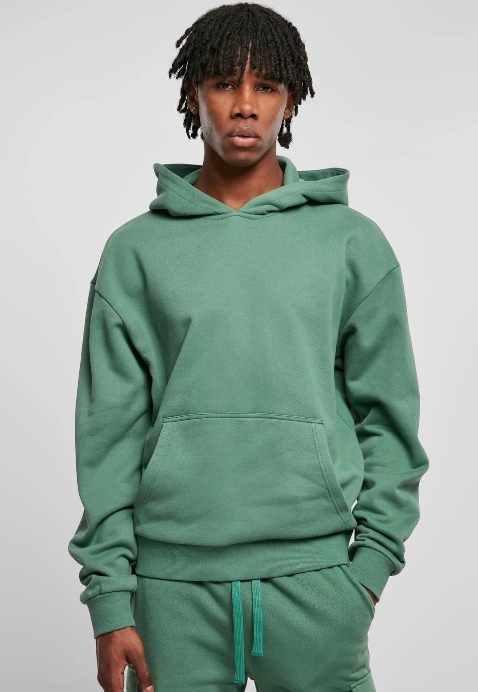 urban-classics-ultra-heavy-leaf-sweat-capuche-vert image 1