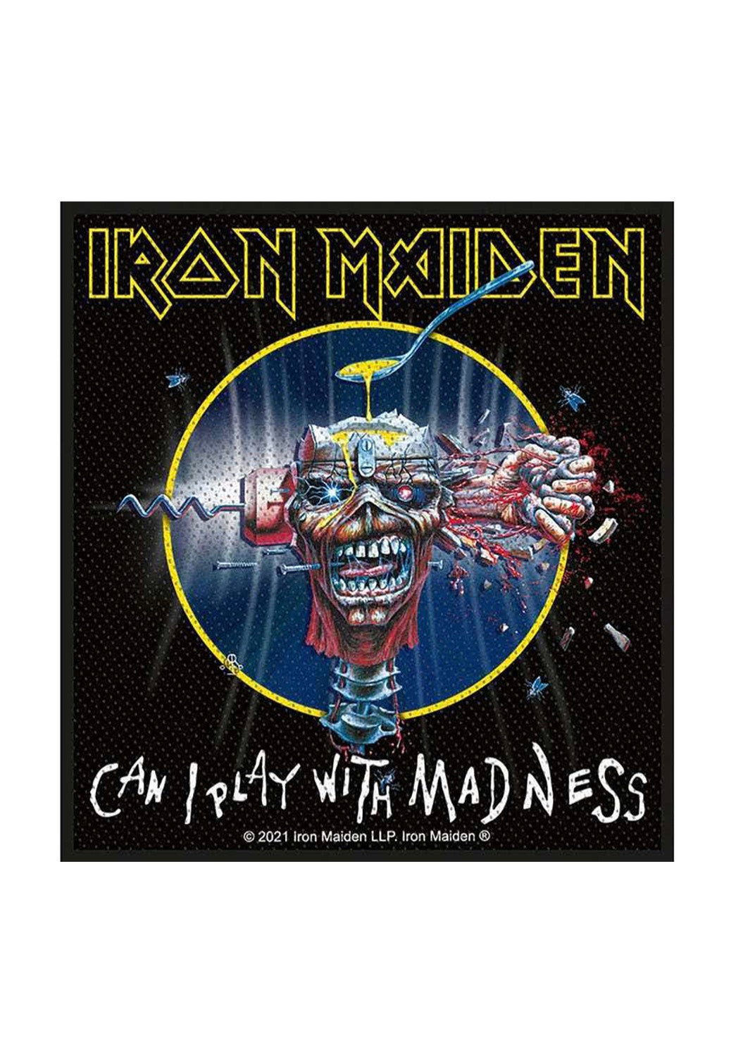 iron-maiden-can-i-play-with-madness-patch-noir-taille-unique image 2