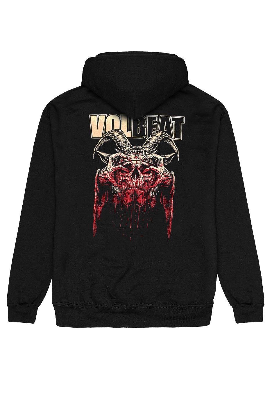 volbeat-bleeding-crown-skull-hoodie-homme-noir-capuche image 2