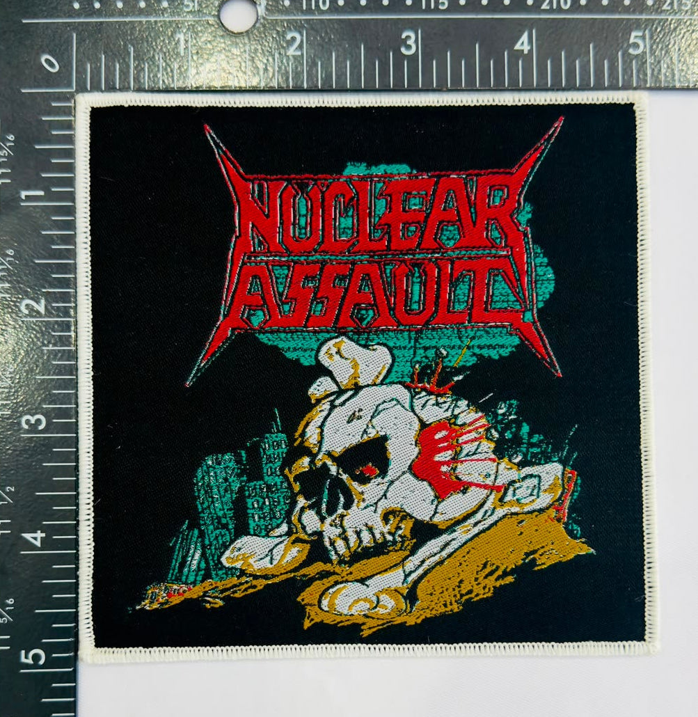 nuclear-assault-handle-with-care-patch-tiss-bordure-noire-1991 image 5