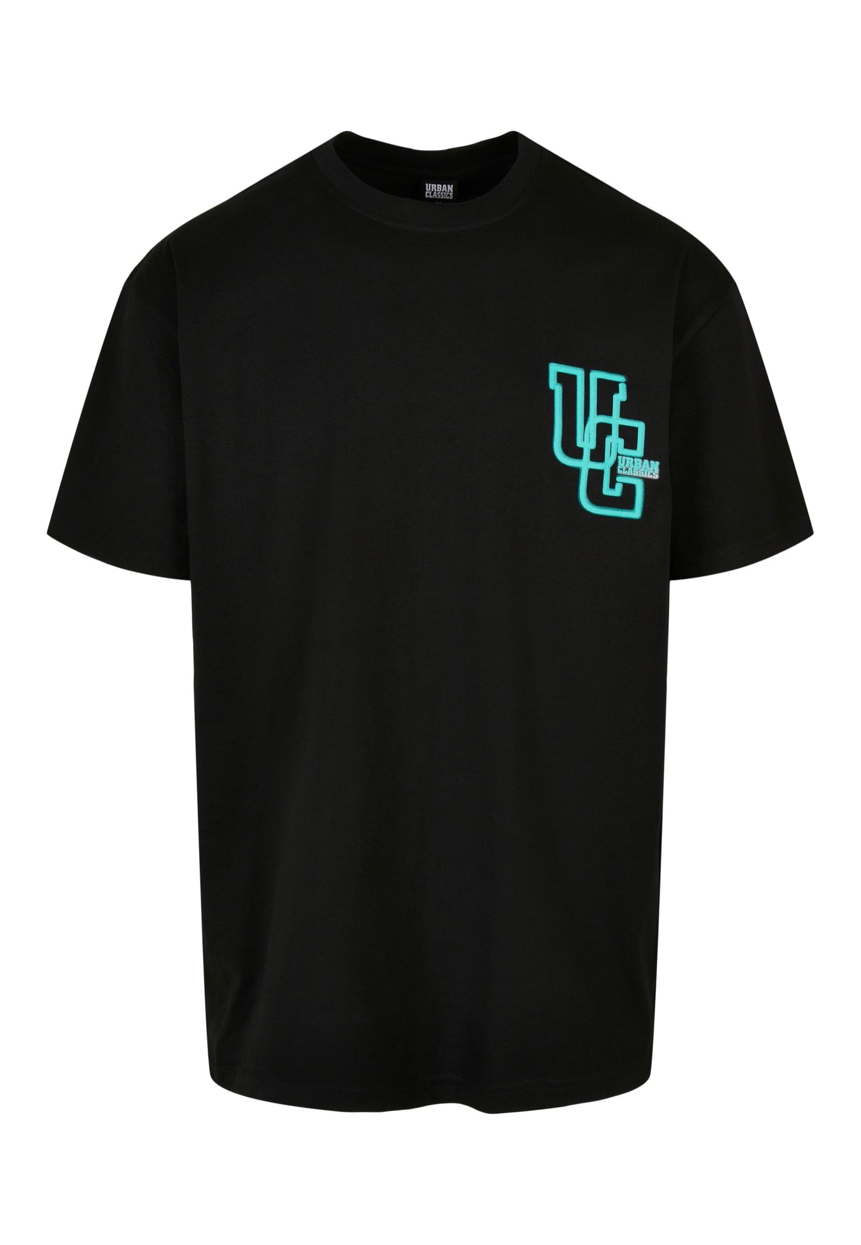 urban-classics-glow-logo-black-t-shirt-noir-homme image 7
