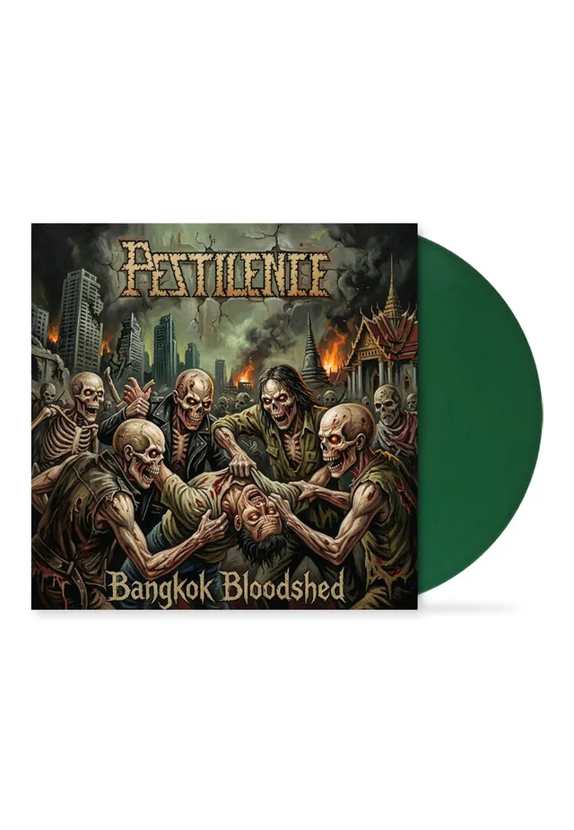 pestilence-bangkok-bloodshed-vinyle-vert-death-metal image 1