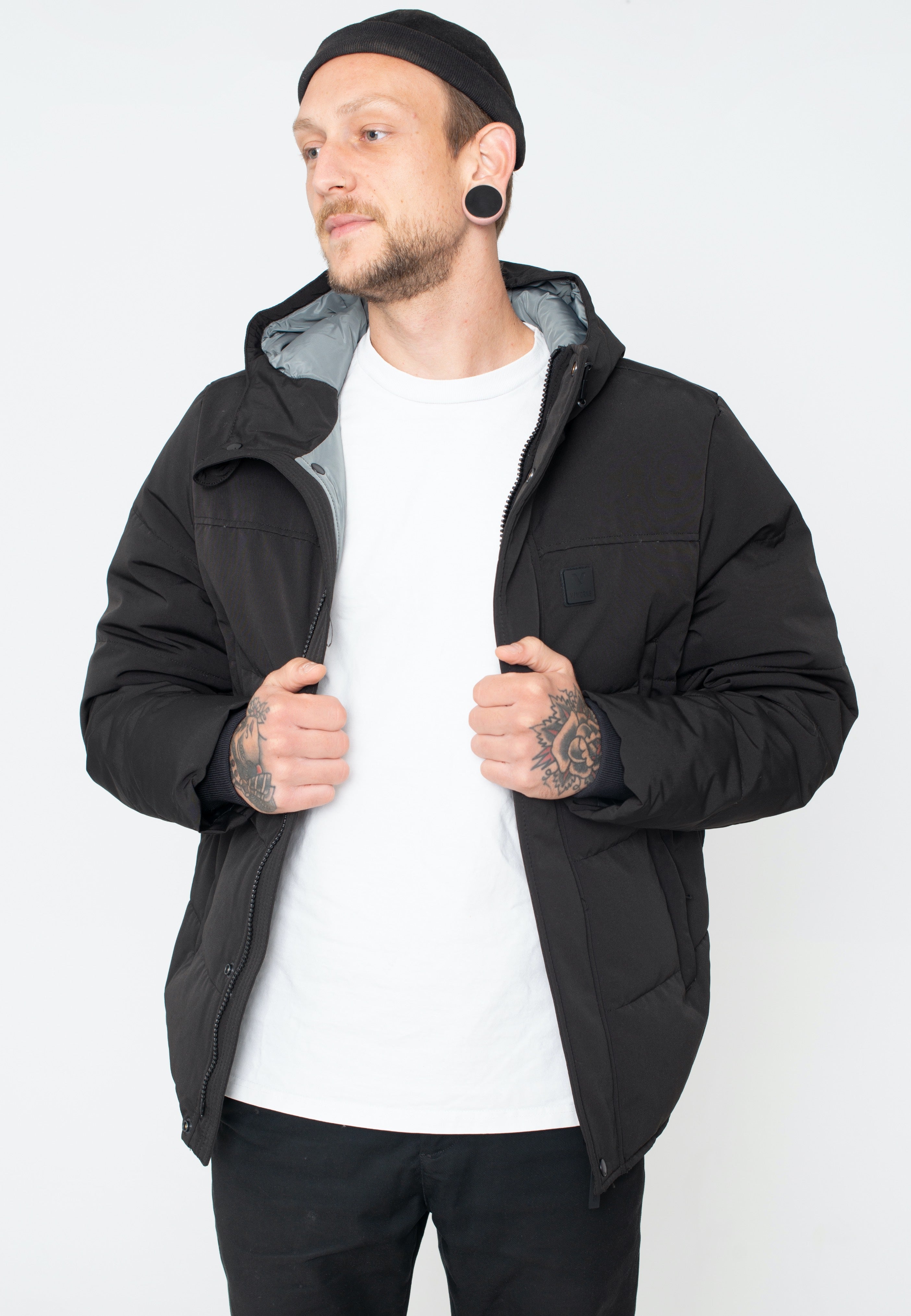 vintage-industries-glenn-veste-noire-homme-hiver image 7