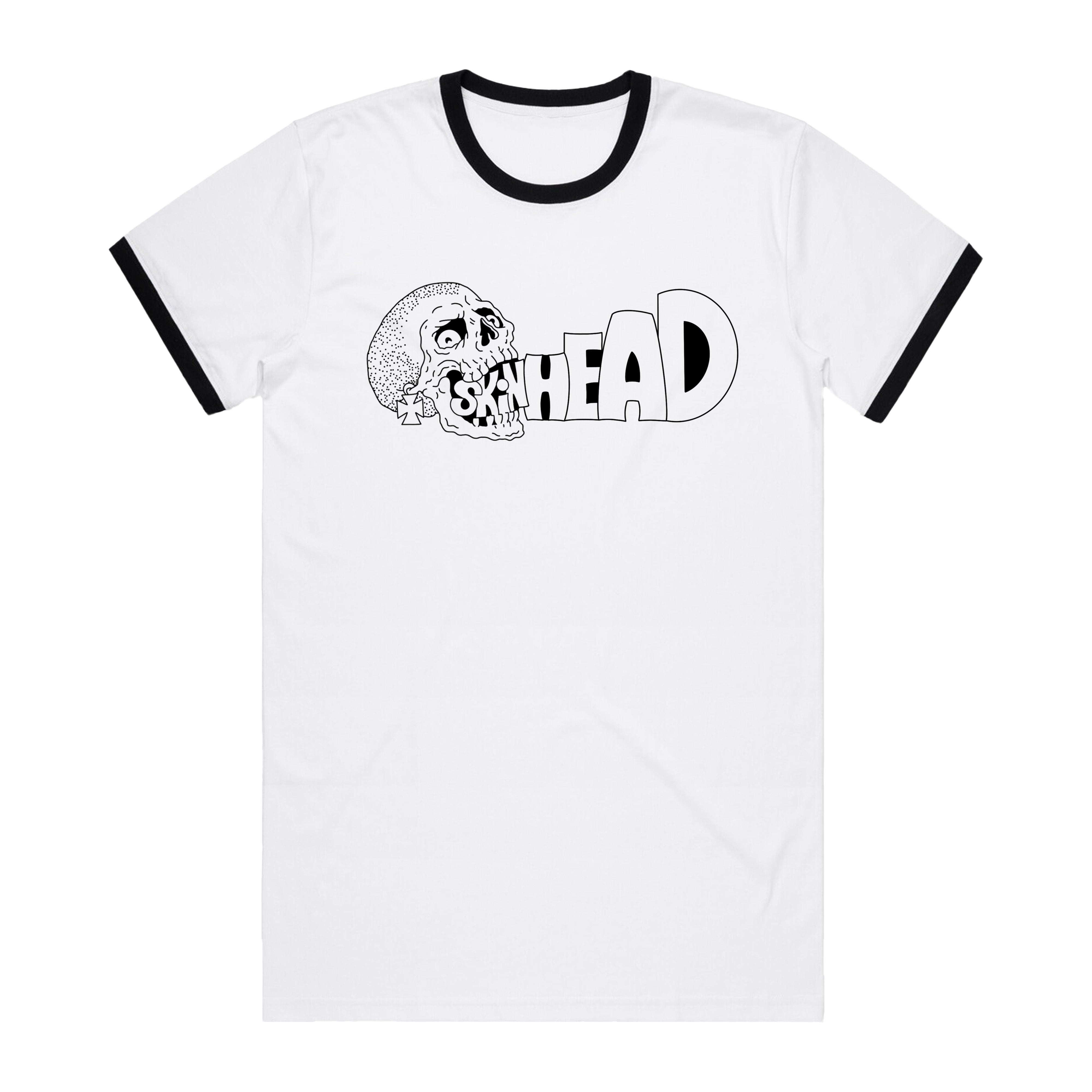 closed-casket-activities-skinhead-skull-ringer-t-shirt-coton image 1