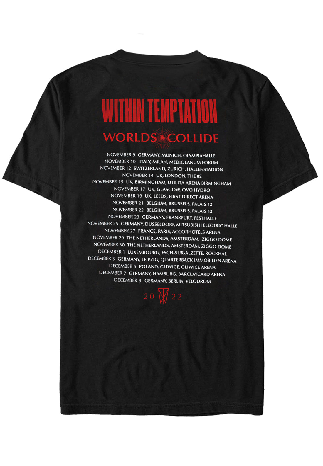 within-temptation-worlds-collide-t-shirt-homme-noir-m image 2