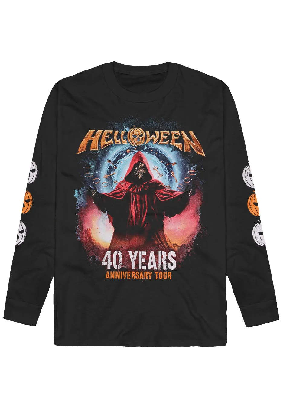 helloween-keeper-40-years-tour-pull-manche-longue-noir image 1