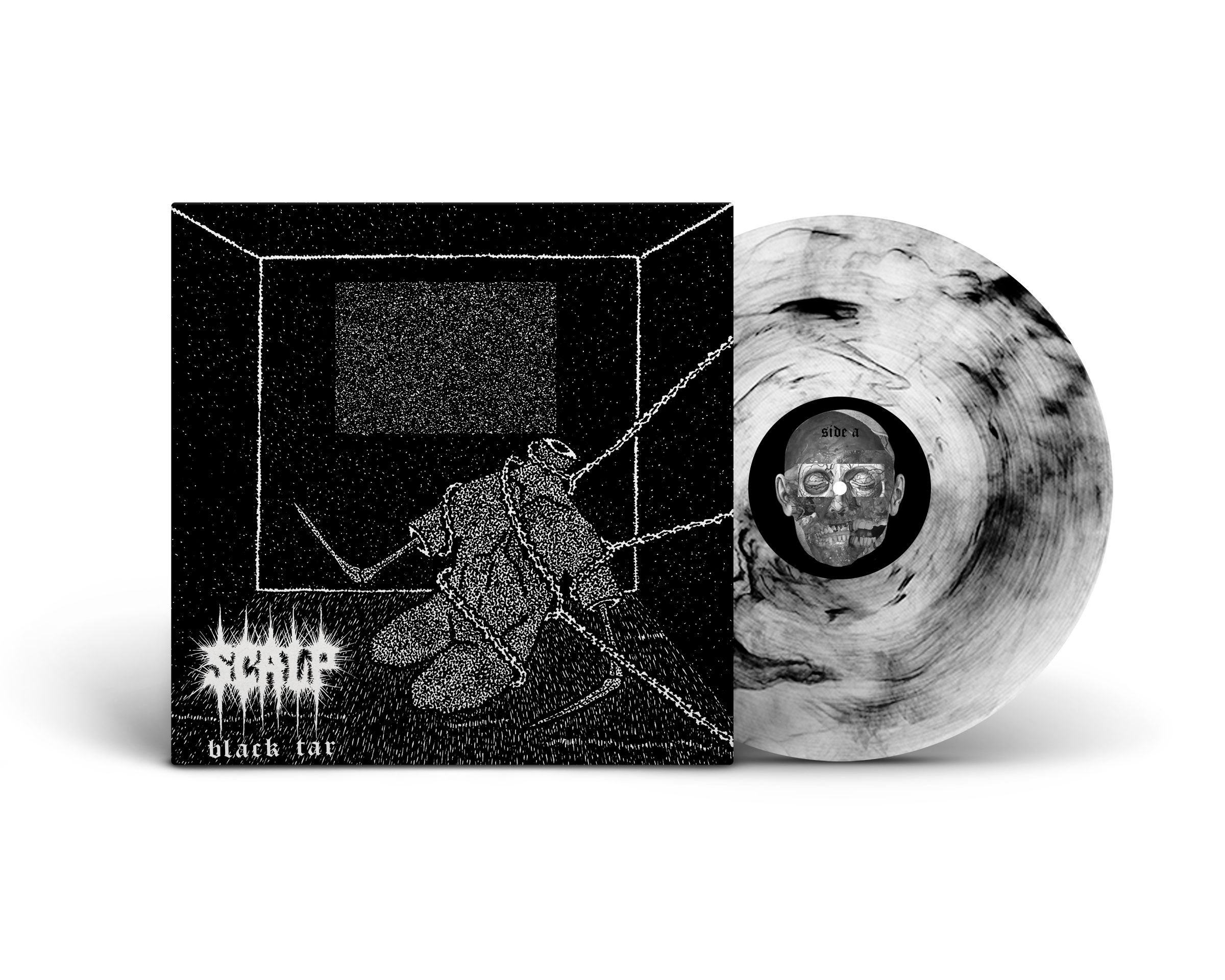 scalp-black-tar-vinyle-lp-white-blue-marble image 4
