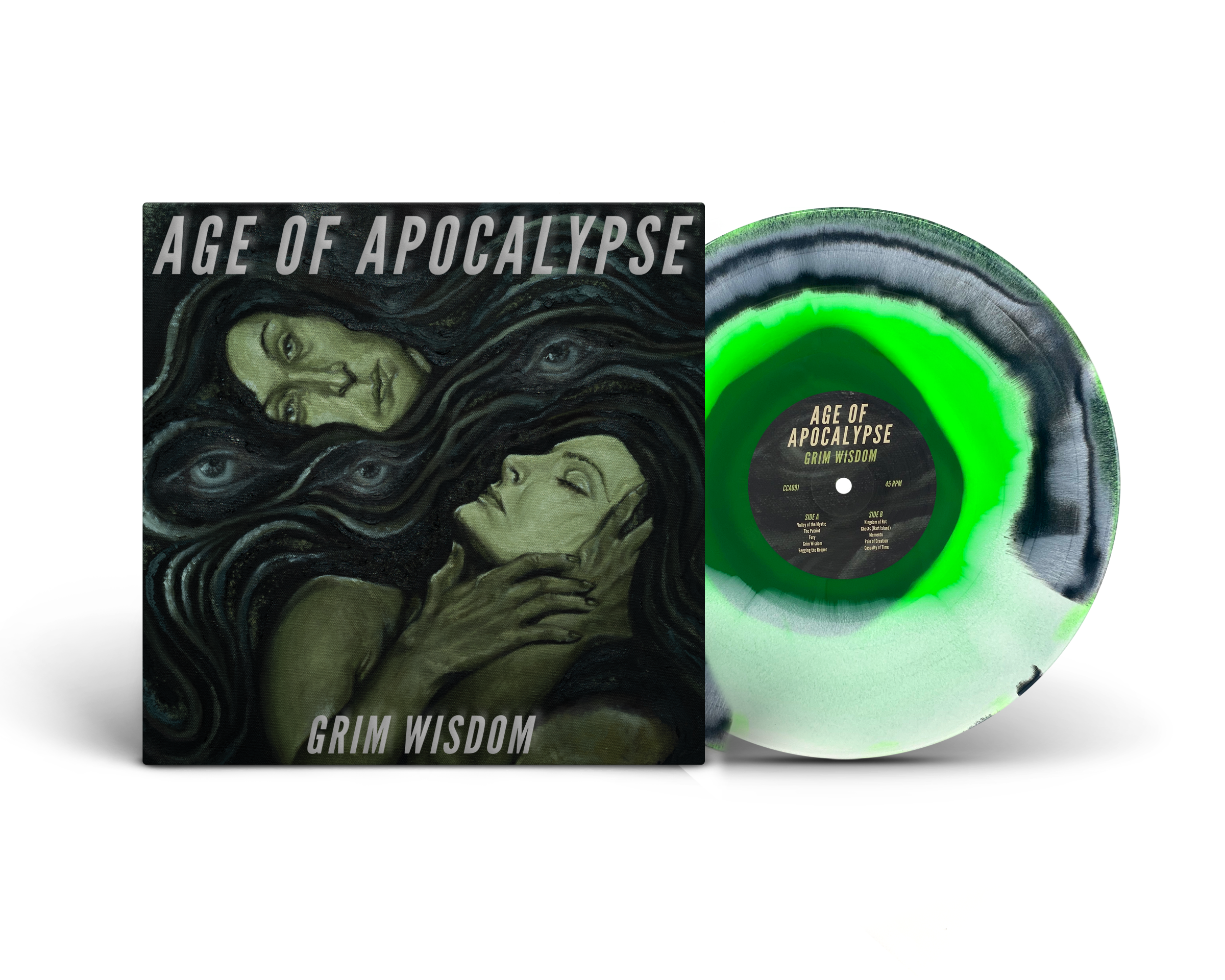 age-of-apocalypse-grim-wisdom-vinyle-lp-blanc-splatter image 2