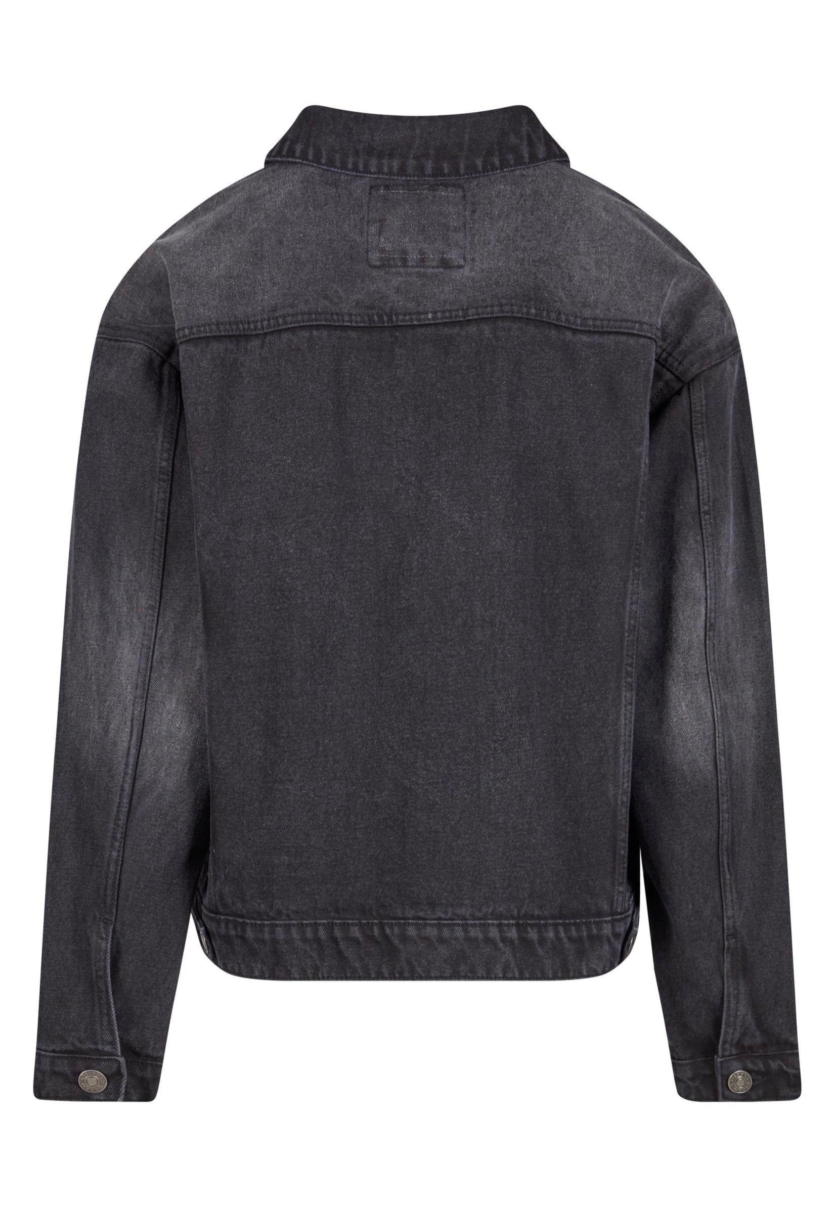 urban-classics-heavy-ounce-boxy-veste-jean-black-washed image 7