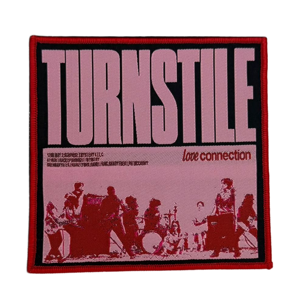 turnstile-love-connection-patch-tiss-bordure-rouge image 2