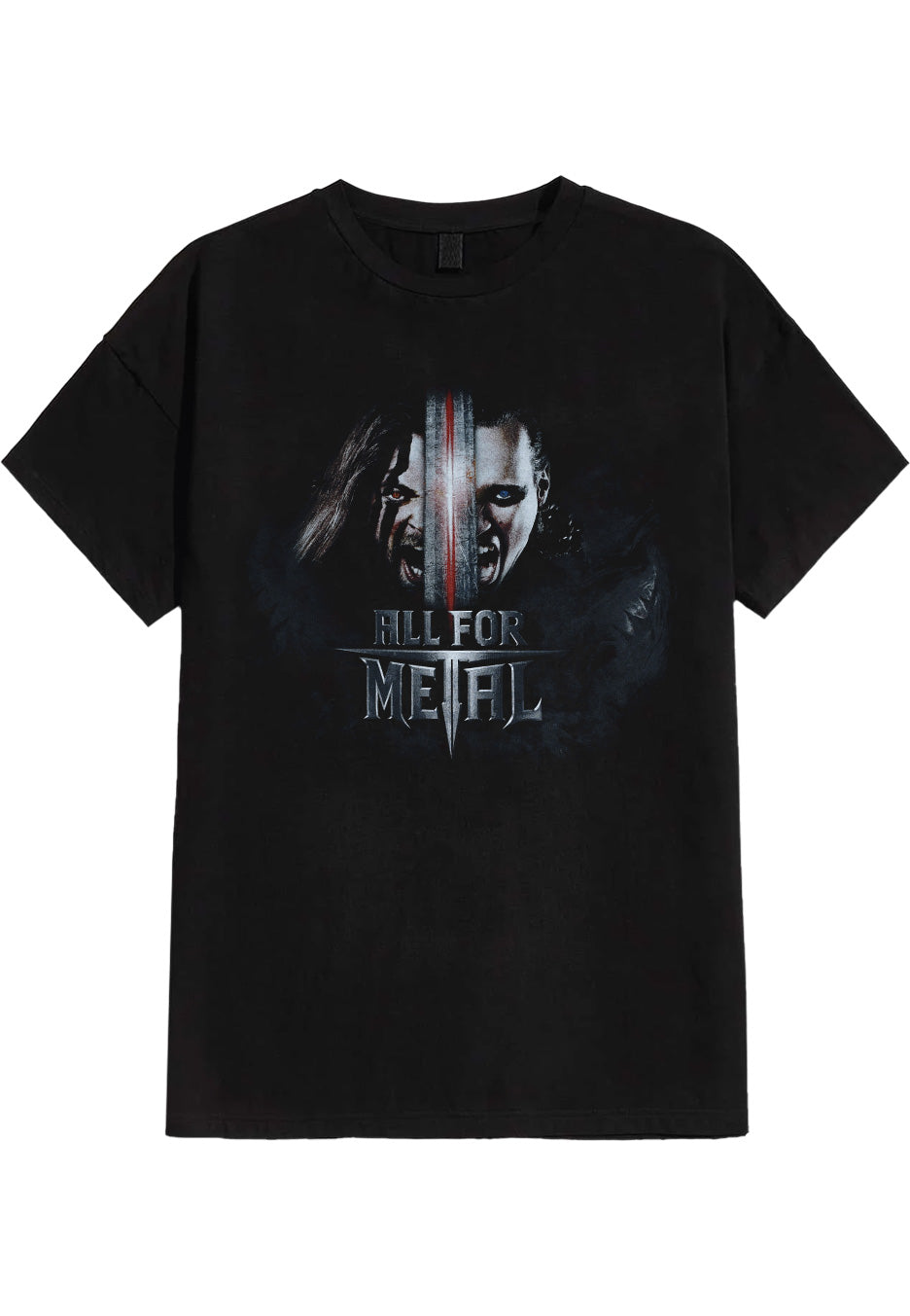 all-for-metal-legendes-cover-t-shirt-noir-homme-heavy-metal image 1