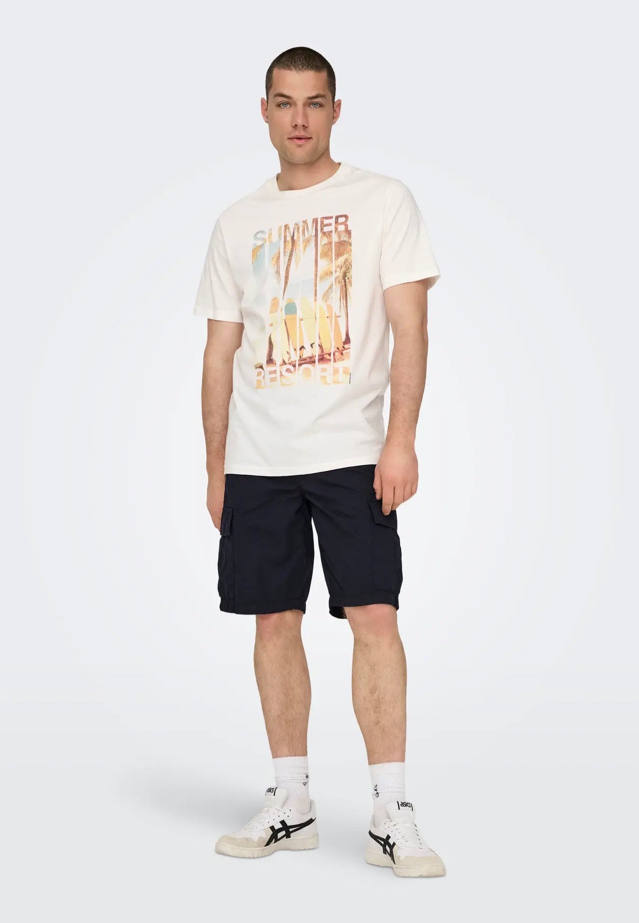 only-sons-loc-0157-short-cargo-noir-coton-homme image 2