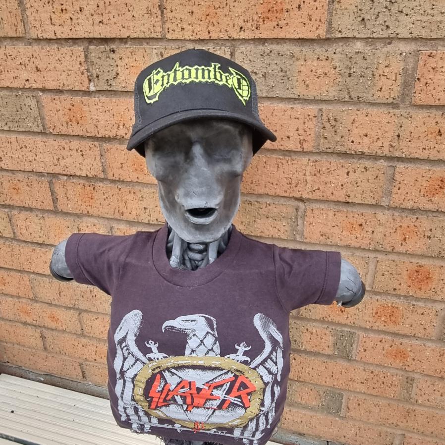 783punx-entombed-casquette-trucker-logo-jaune-phosphorescent image 1