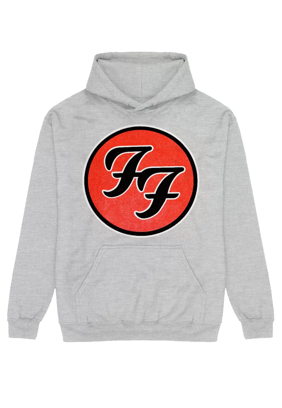 foo-fighters-ff-logo-grey-hoodie-gris image 1
