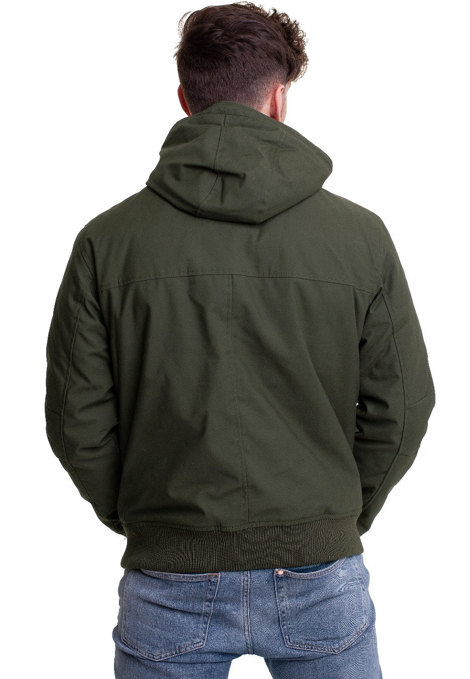 vintage-industries-hudson-dark-olive-veste-hiver-olive-taille-m image 7