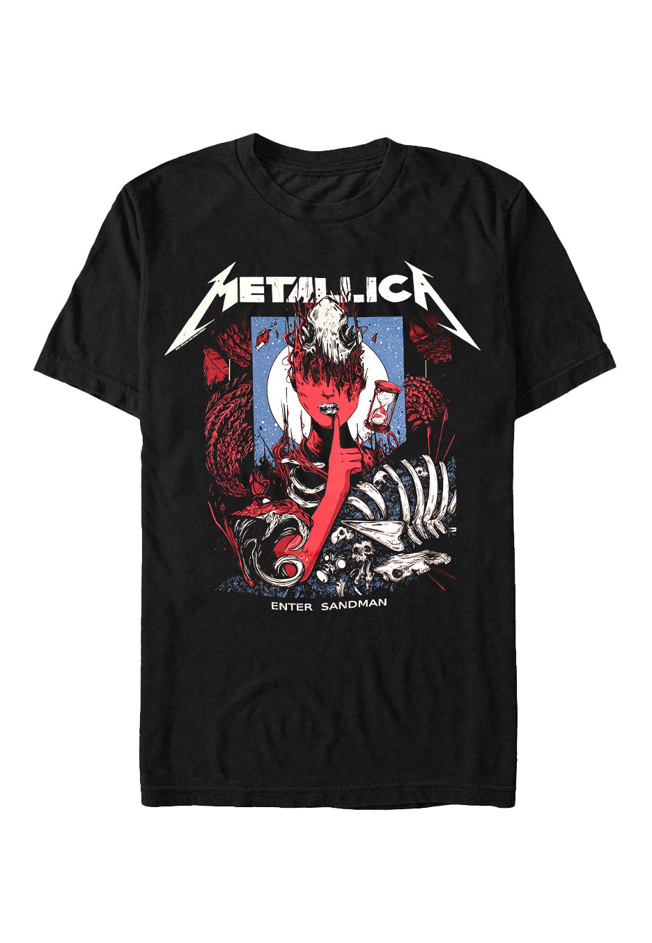 metallica-enter-sandman-t-shirt-homme-noir-taille-m-manches-courtes image 1