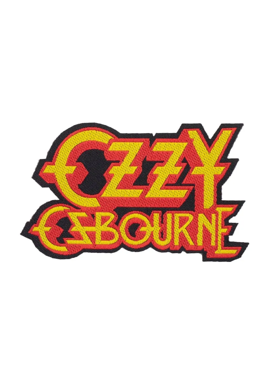 ozzy-osbourne-logo-cut-patch-cusson-jaune-classic-rock image 1