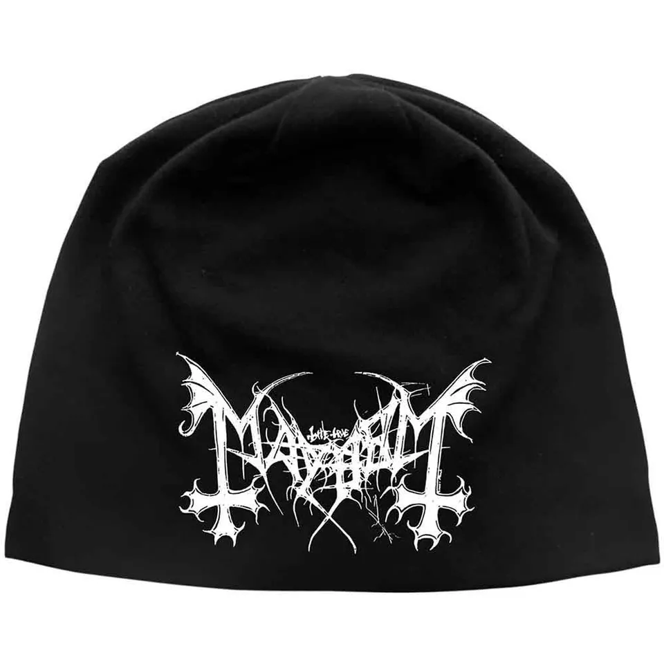 mayhem-logo-beanie-bonnet-noir-brod image 1