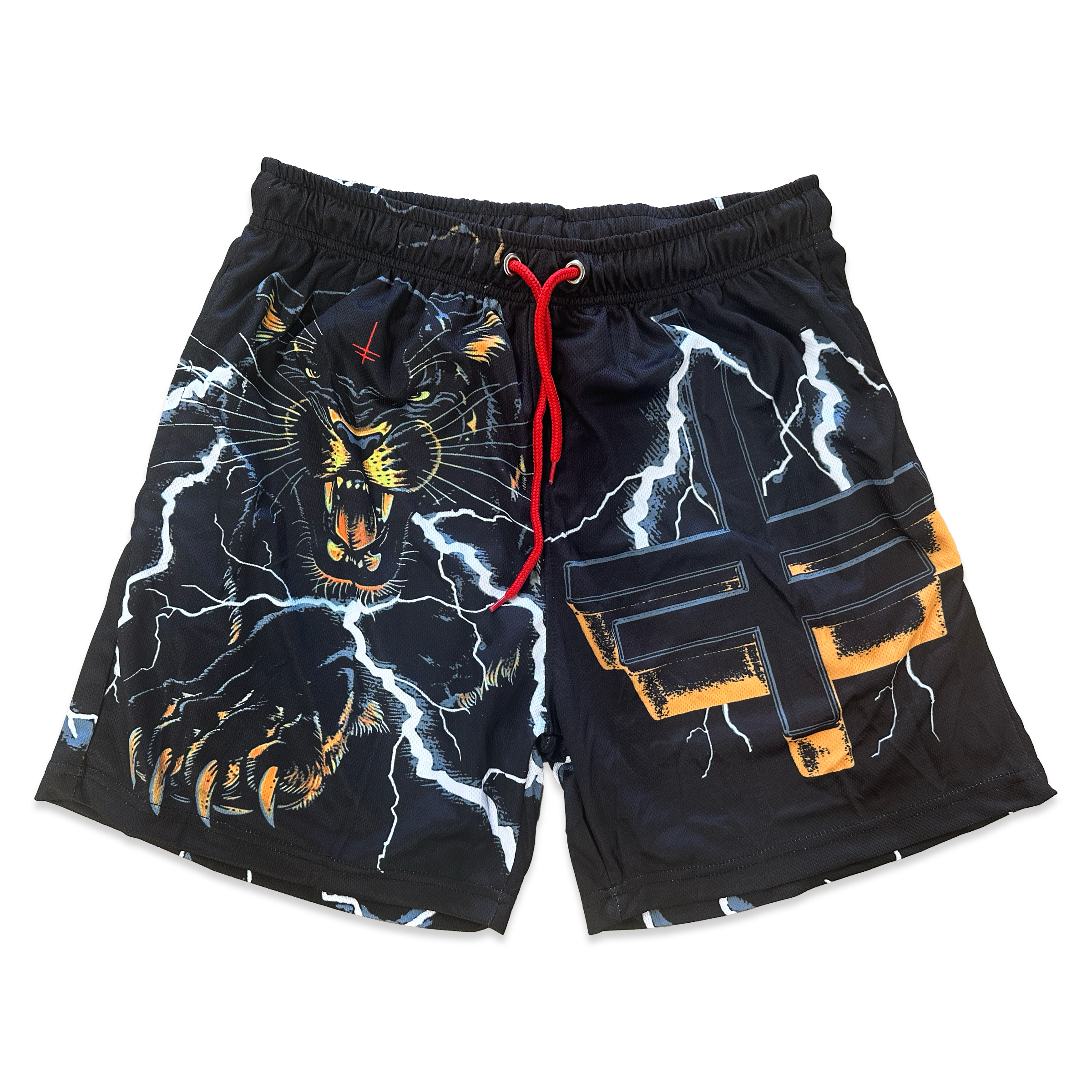 twitching-tongues-panther-mesh-short-mesh-poches image 1
